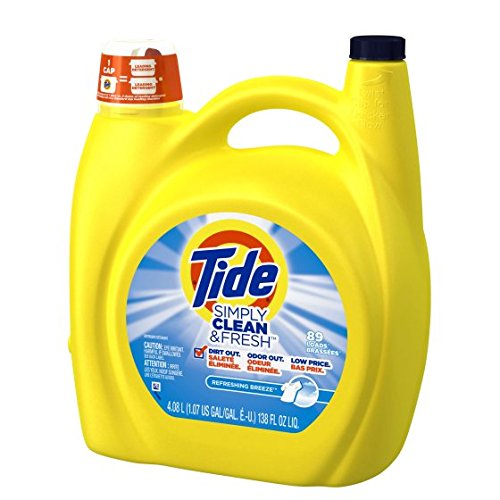 Tide Simply Clean & Fresh Liquid Laundry Detergent, Refreshing Breeze, 138 fl oz