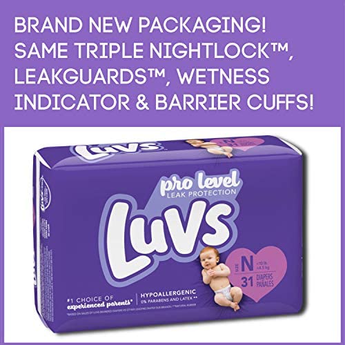 Luvs Diapers - Size Newborn N - Less Than 10 Pounds (31 Count)