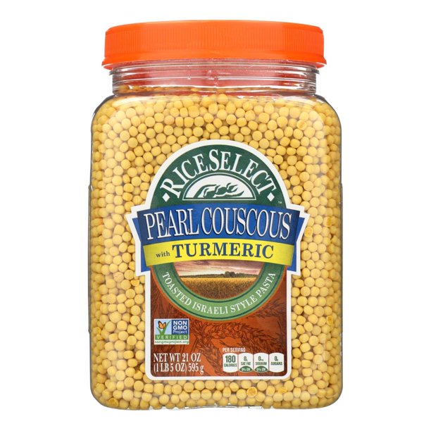 RICE SELECT Pearl Couscous With Turmeric, 21 OZ