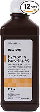 Hydrogen Peroxide Topical Solution USP 3%, 16 Ounce Bottles (3 Pack)