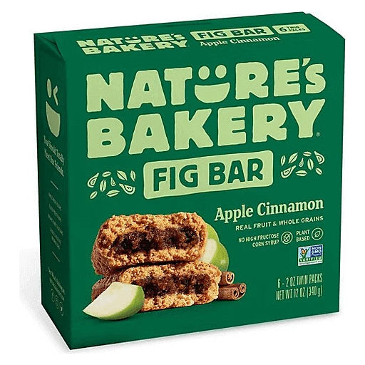 Nature's Bakery Whole Wheat Fig Bars - Apple Cinnamon - 6 ct