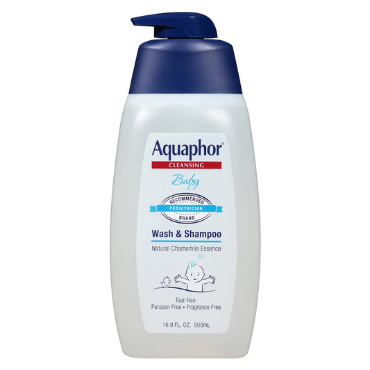 Aquaphor Baby Wash & Shampoo Fragrance Free - 16.9 oz, Pack of 4