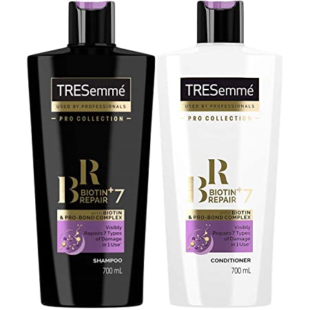 Tresemme Biotin+ Repair 7 Shampoo and Conditioner Set with Pro Bond Complex - 24 Fl Oz / 700 mL, Pro Collection