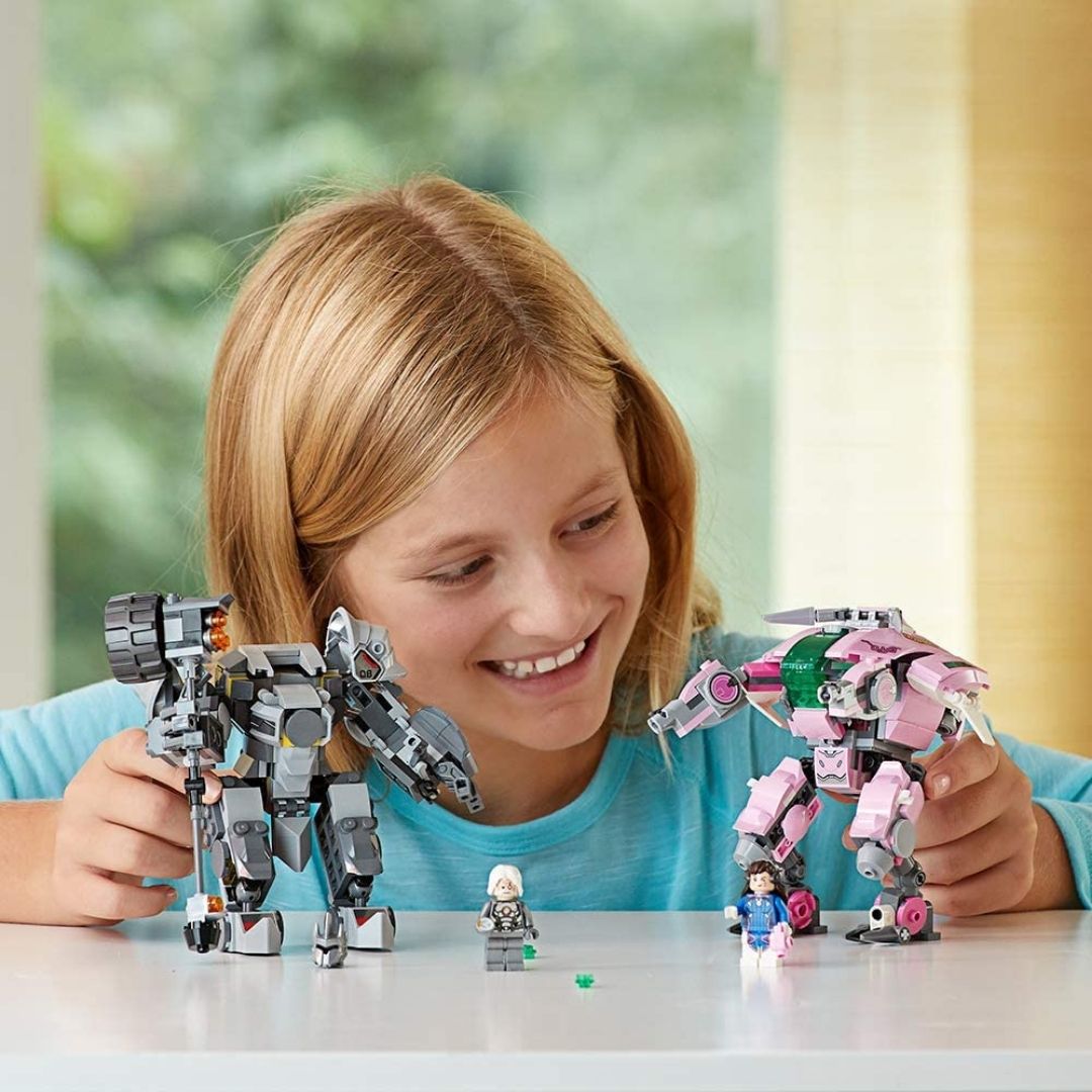 LEGO Overwatch D.Va and Reinhardt 75973 Mech Building Kit