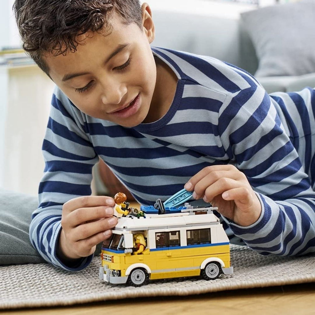 LEGO Creator 3 in 1 Sunshine Surfer Van Building Kit– greenBulk