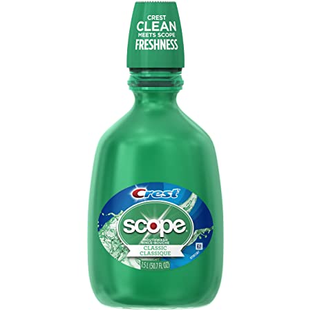 Crest Scope Classic Mouthwash Original Formula, Green, 50.72 Fl Oz