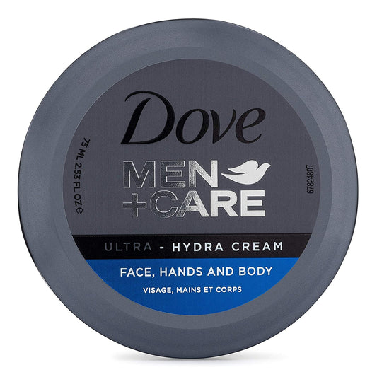 Dove Men+Care Ultra-Hydra Cream with 24 Hour Moisturization, 2.53 Fl Oz (Pack of 2)