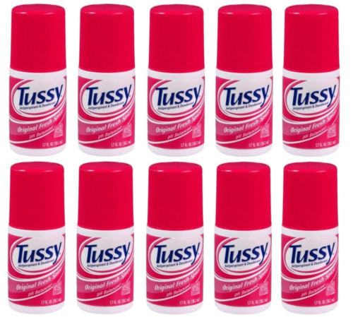 Tussy Anti-Perspirant Deodorant Roll-On Original, Fresh Spice 1.70 oz (Pack of 10)